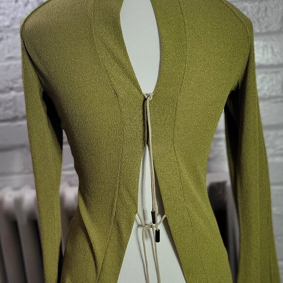 Jersey Open Back Long Sleeve Top from Paris - Picture 2 of 4